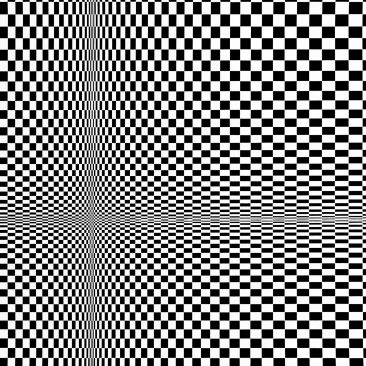Obra de arte Abismo de Miguel Ángel Lozano Bonora, serie Op art blanco y negro en La Mirilla Studio