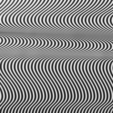 Obra de arte Allegro de Miguel Ángel Lozano Bonora, serie Op Art blanco y negro en La Mirilla Studio