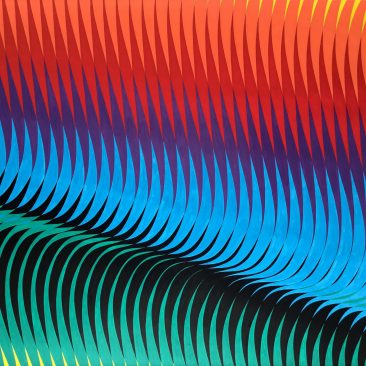Obra de arte Arlequín de Miguel Ángel Lozano Bonora, serie Op Art color en La Mirilla Studio