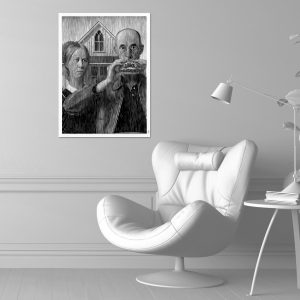Pop burger 07 | Acrílico sobre papel acuarela Arches, 56 x 76 cm. Miguel Ángel Lozano Bonora.