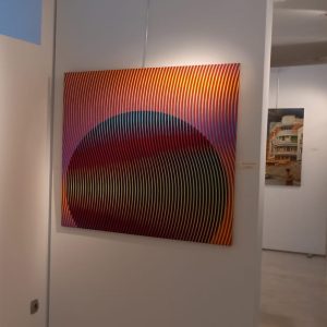 Ocaso | Acrílico sobre lienzo, 100 x 100 cm. Miguel Ángel Lozano Bonora.