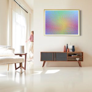 Torsión cromática | Acrílico sobre papel acuarela Arches, 98 x 68 cm. Miguel Ángel Lozano Bonora.