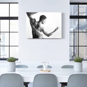 Ballet masculino | Acrílico sobre papel acuarela Arches, 76 x 56 cm. Miguel Ángel Lozano Bonora.