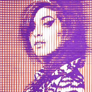 Amy Winehouse | Acrílico sobre papel acuarela Arches, 100 x 70 cm. Miguel Ángel Lozano Bonora.