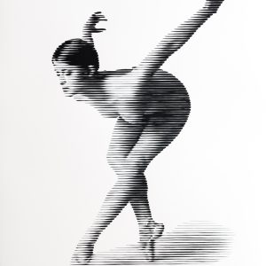 Bailarina VIII | Acrílico sobre papel acuarela Arches, 76 x 56 cm. Miguel Ángel Lozano Bonora.