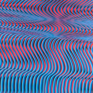 Blue torrent | Acrílico sobre papel acuarela Arches, 150 x 100 cm. Miguel Ángel Lozano Bonora.