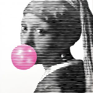 Bubble gum 02 | Acrílico sobre papel acuarela Arches, 40 x 30 cm. Miguel Ángel Lozano Bonora.