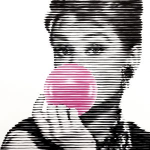 Bubble gum 06 | Acrílico sobre papel acuarela Arches, 40 x  30 cm. Miguel Ángel Lozano Bonora.