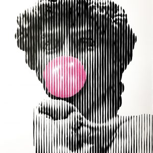 Bubble gum 09 | Acrílico sobre papel acuarela Arches, 40 x 30 cm. Miguel Ángel Lozano Bonora.