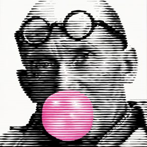 Bubble gum 11 | Acrílico sobre papel acuarela Arches, 40 x 30 cm. Miguel Ángel Lozano Bonora.
