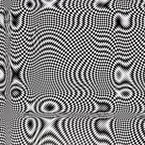 Damero líquido | Acrílico sobre papel estucado, 110 x 74 cm. Miguel Ángel Lozano Bonora.