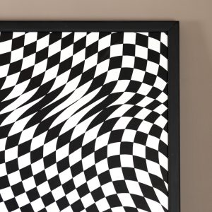 Damero líquido III | Acrílico sobre papel estucado, 160 x 100 cm. Miguel Ángel Lozano Bonora.