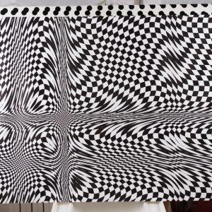 Damero líquido II | Acrílico sobre papel acuarela Arches, 100 x 70 cm. Miguel Ángel Lozano Bonora.