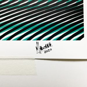 Lagoon 02 | Acrílico sobre papel acuarela Arches, 61 x 46 cm. Miguel Ángel Lozano Bonora.