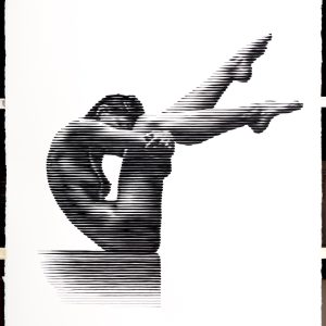 Equilibrio 02 | Acrílico sobre papel acuarela Arches, 76 x 56 cm. Miguel Ángel Lozano Bonora.
