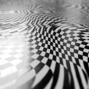 Damero líquido III | Acrílico sobre papel estucado, 160 x 100 cm. Miguel Ángel Lozano Bonora.