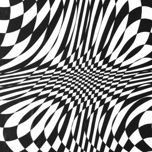 Damero líquido III | Acrílico sobre papel estucado, 160 x 100 cm. Miguel Ángel Lozano Bonora.