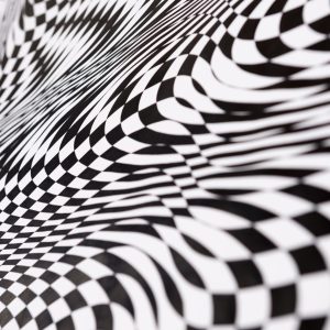 Damero líquido II | Acrílico sobre papel acuarela Arches, 100 x 70 cm. Miguel Ángel Lozano Bonora.