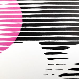 Bubble gum 02 | Acrílico sobre papel acuarela Arches, 40 x 30 cm. Miguel Ángel Lozano Bonora.
