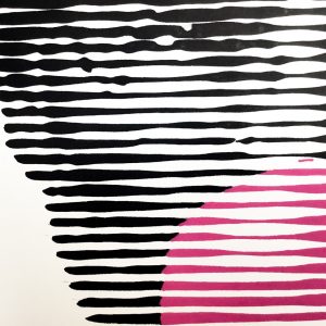 Bubble gum 07 | Acrílico sobre papel acuarela Arches, 40 x 30 cm. Miguel Ángel Lozano Bonora.