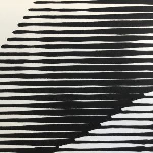 Silueta 2020 10 | Acrílico sobre papel acuarela Arches, 76 x 56 cm. Miguel Ángel Lozano Bonora.