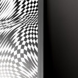 Damero líquido | Acrílico sobre papel estucado, 110 x 74 cm. Miguel Ángel Lozano Bonora.
