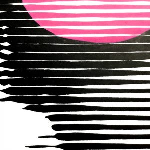 Bubble gum 04 | Acrílico sobre papel acuarela Arches, 40 x  30 cm. Miguel Ángel Lozano Bonora.