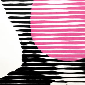 Bubble gum 07 | Acrílico sobre papel acuarela Arches, 40 x 30 cm. Miguel Ángel Lozano Bonora.