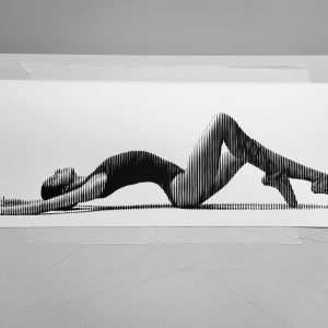 El descanso | Acrílico sobre papel acuarela Arches, 70 x 24 cm. Miguel Ángel Lozano Bonora.