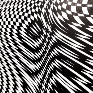 Distorsión | Acrílico sobre papel acuarela Arches, 76 x 56 cm. Miguel Ángel Lozano Bonora.