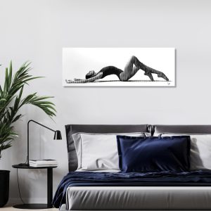 El descanso | Acrílico sobre papel acuarela Arches, 70 x 24 cm. Miguel Ángel Lozano Bonora.