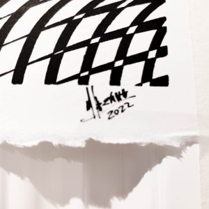 Distorsión | Acrílico sobre papel acuarela Arches, 76 x 56 cm. Miguel Ángel Lozano Bonora.