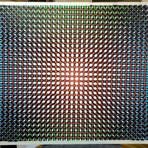 Cromofusión | Acrílico sobre papel acuarela Arches, 56 x 76 cm. Miguel Ángel Lozano Bonora.