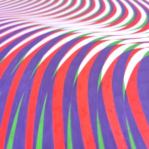 Distorsión cromática | Acrílico sobre papel acuarela Arches, 75 x 55 cm. Miguel Ángel Lozano Bonora.