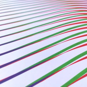 Distorsión cromática | Acrílico sobre papel acuarela Arches, 75 x 55 cm. Miguel Ángel Lozano Bonora.