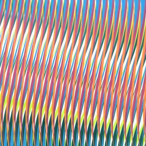 Frecuencia modulada 02 | Acrílico sobre papel acuarela Arches, 61 x 46 cm. Miguel Ángel Lozano Bonora.