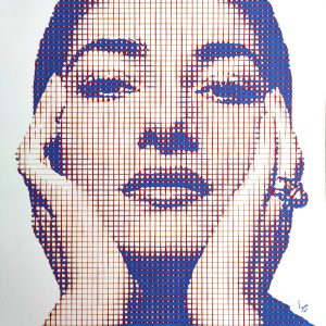 María Callas | Acrílico sobre papel acuarela Arches, 100 x 70 cm. Miguel Ángel Lozano Bonora.