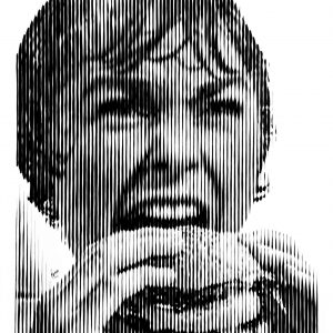 Pop burger 03 | Acrílico sobre papel acuarela Arches, 56 x 76 cm. Miguel Ángel Lozano Bonora.