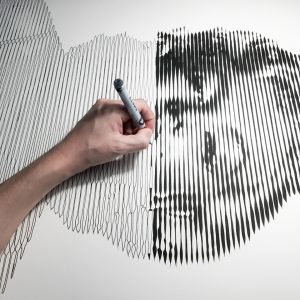 Marilyn | Acrílico sobre papel acuarela Arches, 100 x 70 cm. Miguel Ángel Lozano Bonora.