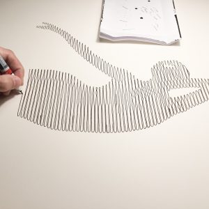 Bailarina VII | Acrílico sobre papel acuarela Arches, 76 x 56 cm. Miguel Ángel Lozano Bonora.