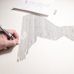 Bailarina VIII | Acrílico sobre papel acuarela Arches, 76 x 56 cm. Miguel Ángel Lozano Bonora.