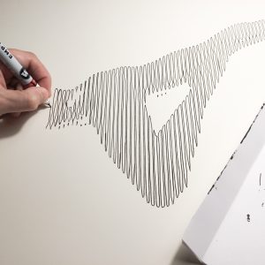Ballet | Acrílico sobre papel acuarela Arches, 70 x 50 cm. Miguel Ángel Lozano Bonora.