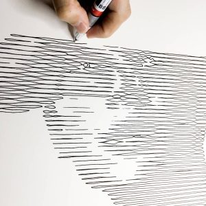¿Has sido tu? 16 | Acrílico sobre papel acuarela Arches, 30 x 40 cm. Miguel Ángel Lozano Bonora.