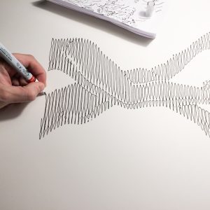Danza 03 | Acrílico sobre papel acuarela Arches, 76 x 56 cm. Miguel Ángel Lozano Bonora.
