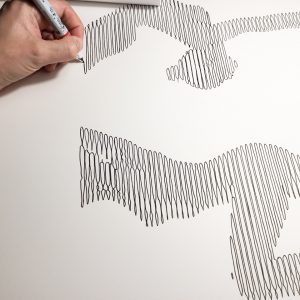 Danza 04 | Acrílico sobre papel acuarela Arches, 76 x 56 cm. Miguel Ángel Lozano Bonora.