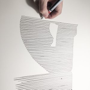 Equilibrio 02 | Acrílico sobre papel acuarela Arches, 76 x 56 cm. Miguel Ángel Lozano Bonora.