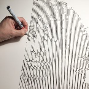 Jim Morrison | Acrílico sobre papel acuarela Arches, 100 x 70 cm. Miguel Ángel Lozano Bonora.