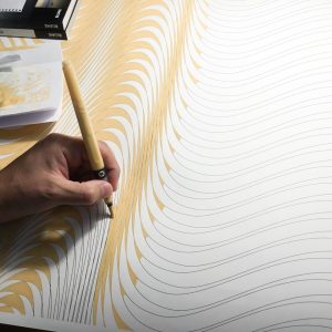 Modulación gris | Acrílico sobre papel acuarela Arches, 100 x 70 cm. Miguel Ángel Lozano Bonora.
