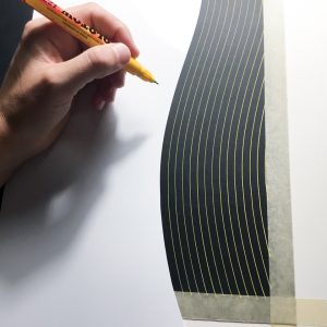 Noise | Acrílico sobre papel acuarela Arches, 61 x 46 cm. Miguel Ángel Lozano Bonora.