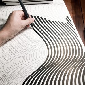 Zonda | Acrílico sobre papel acuarela Arches, 98 x 68 cm. Miguel Ángel Lozano Bonora.